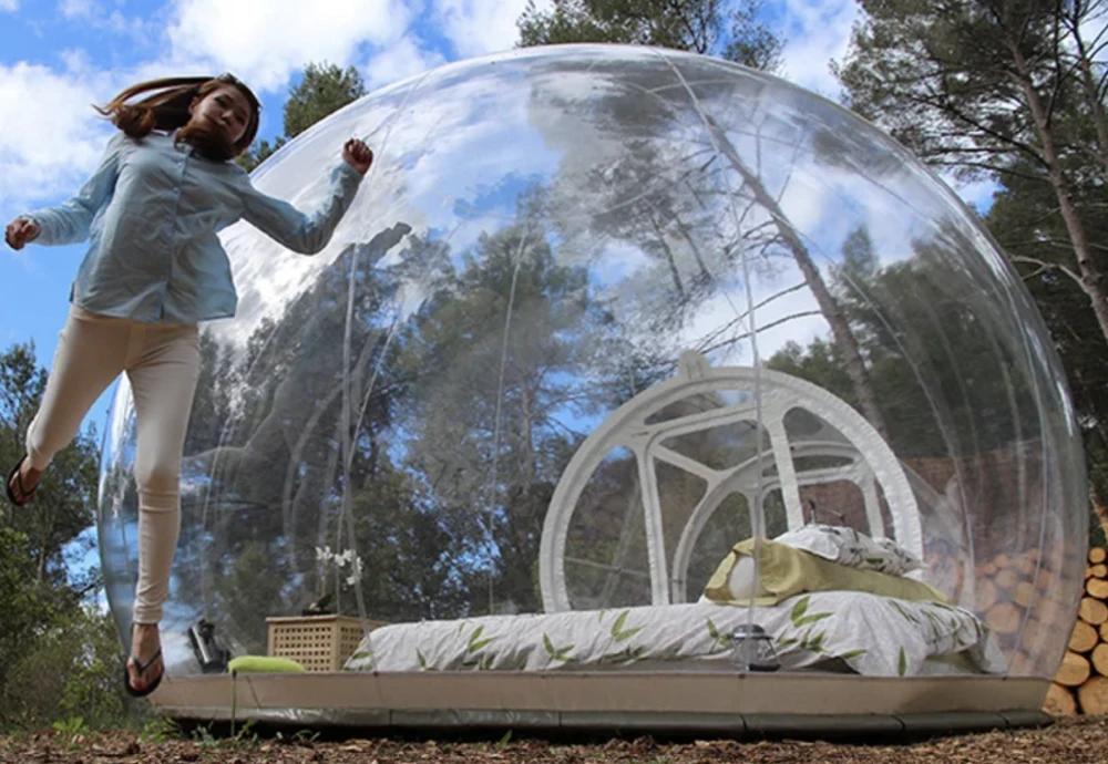 inflatable clear bubble camping tent